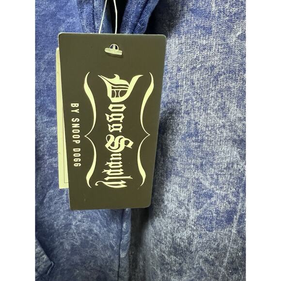 NWT Dogg Supply by Snoop Dogg Mens Tie Dye Hoodie Sweatshirt Small Royal Blue - Picture 14 of 16